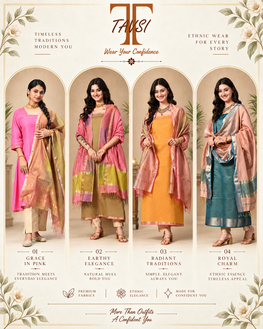 Maheshwari Silk Cotton Kurta for Women: Handloom Elegance for Modern Occasions