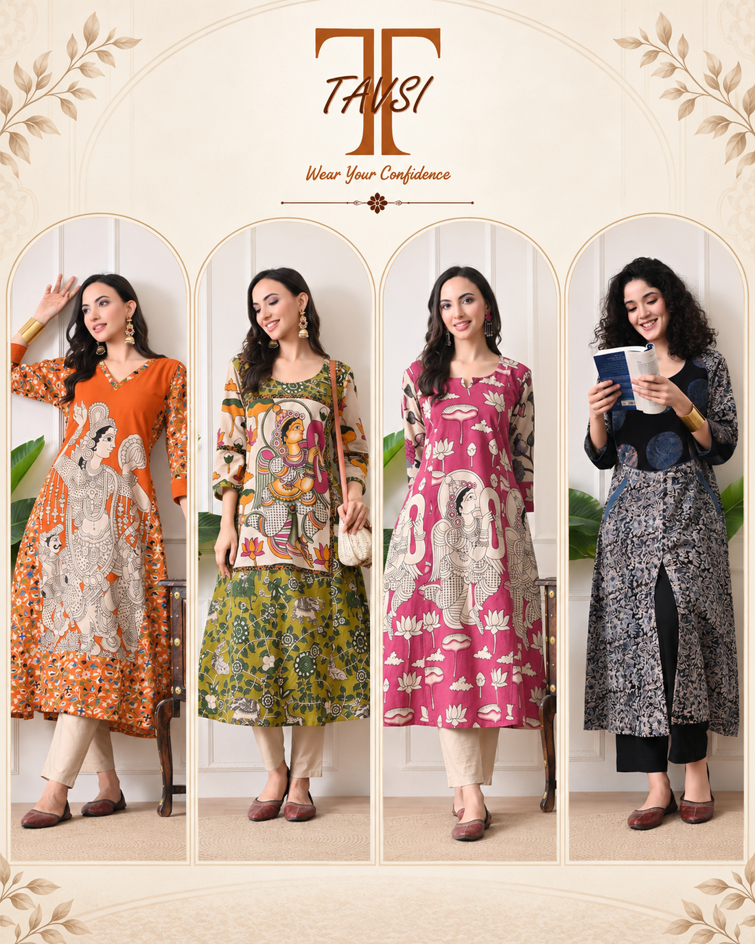 Kalamkari Cotton Kurta for Women: Traditional Art Meets Everyday Elegance