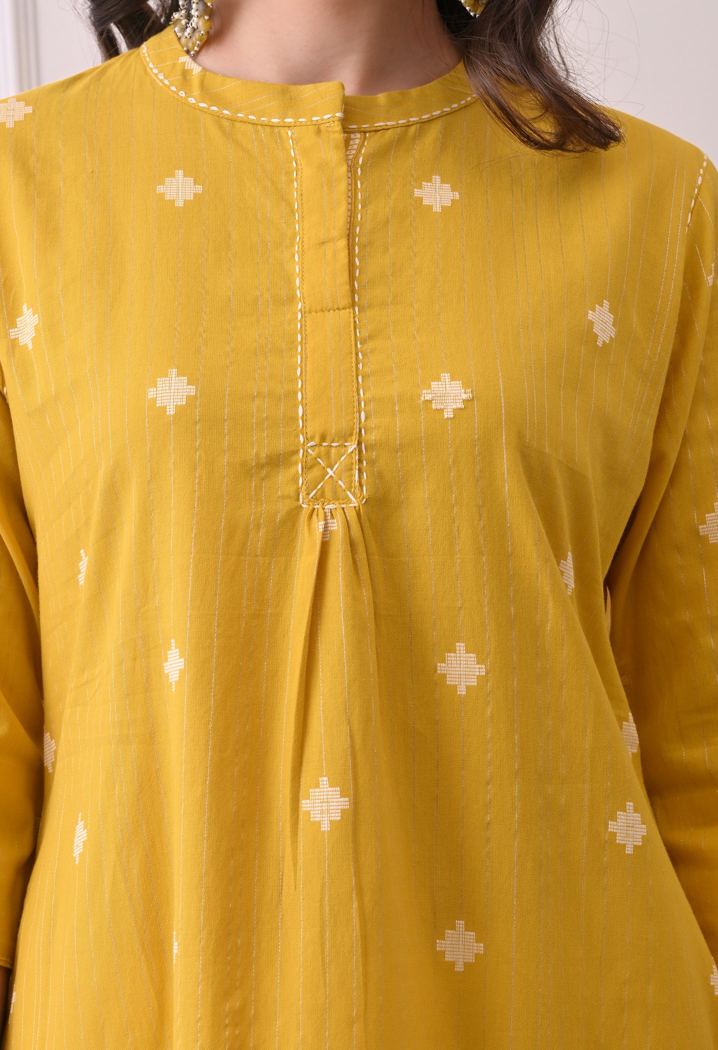 Yellow Cotton Kurta