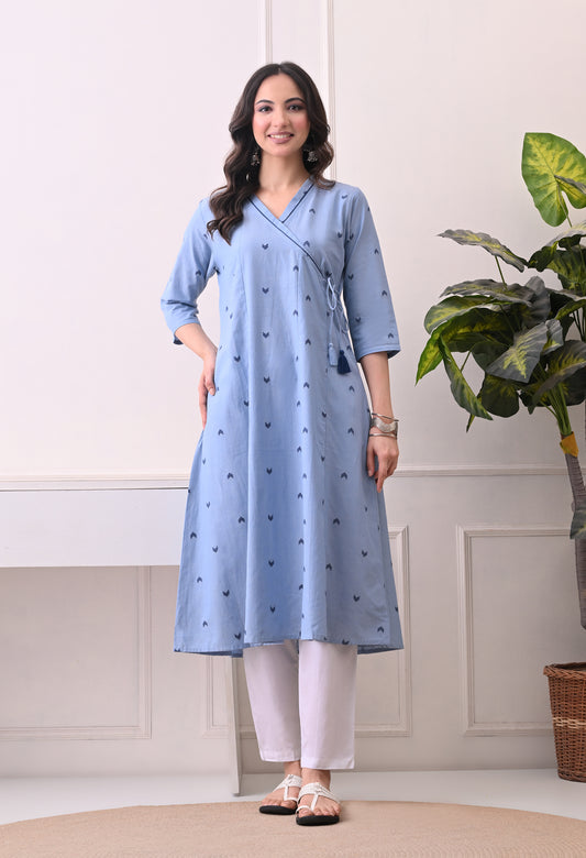 Blue Cotton Kurta