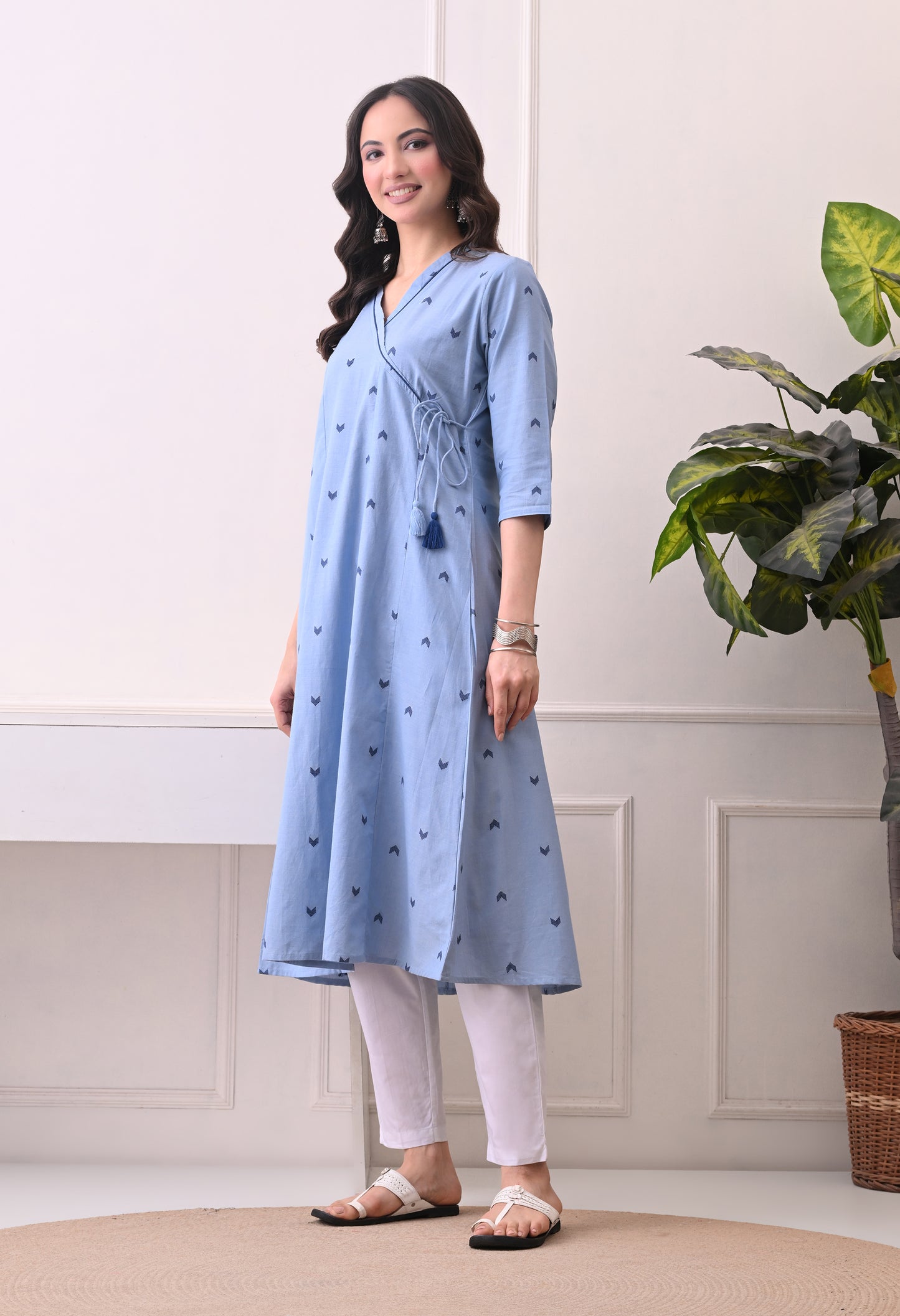 Blue Cotton Kurta