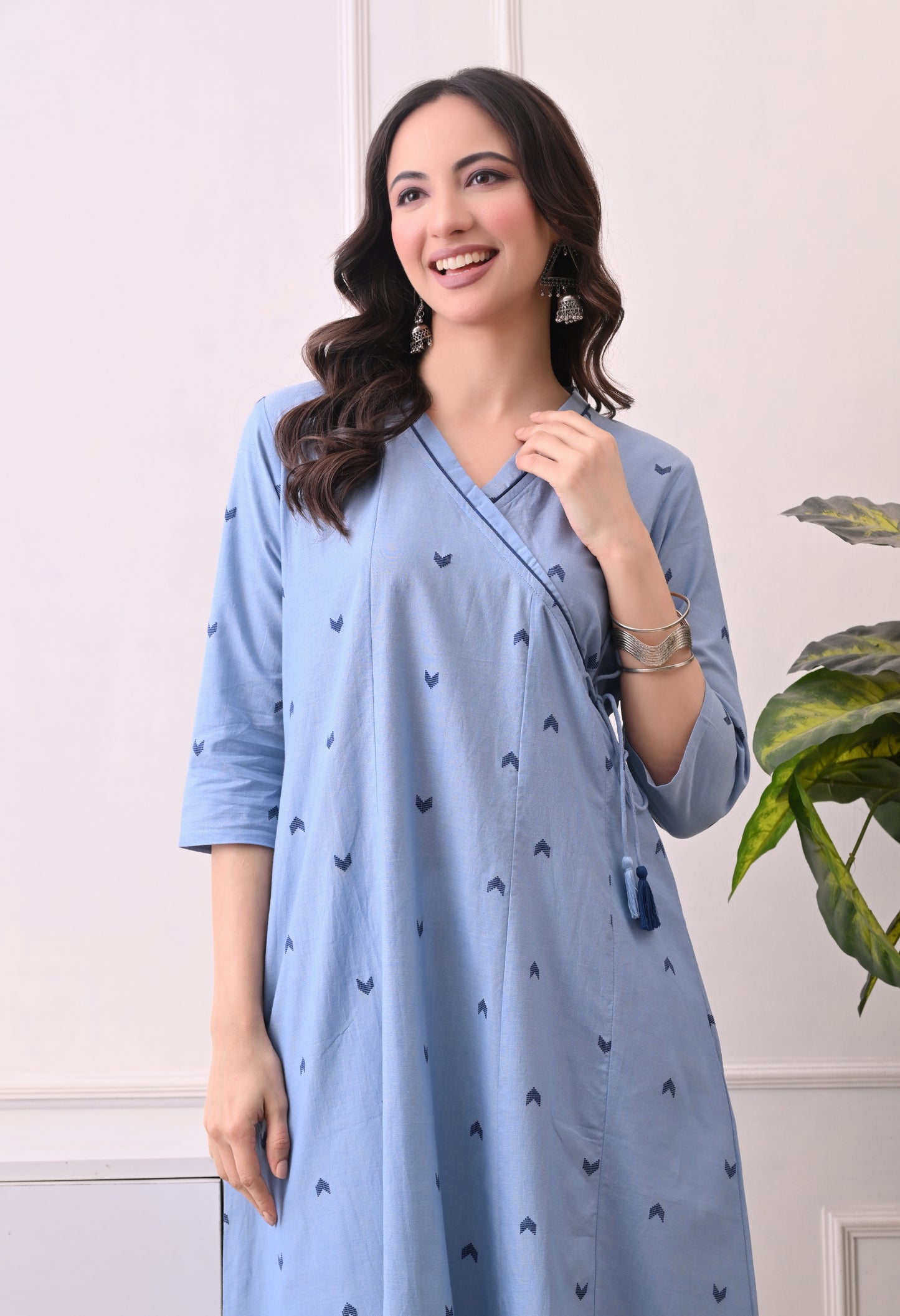 Blue Cotton Kurta