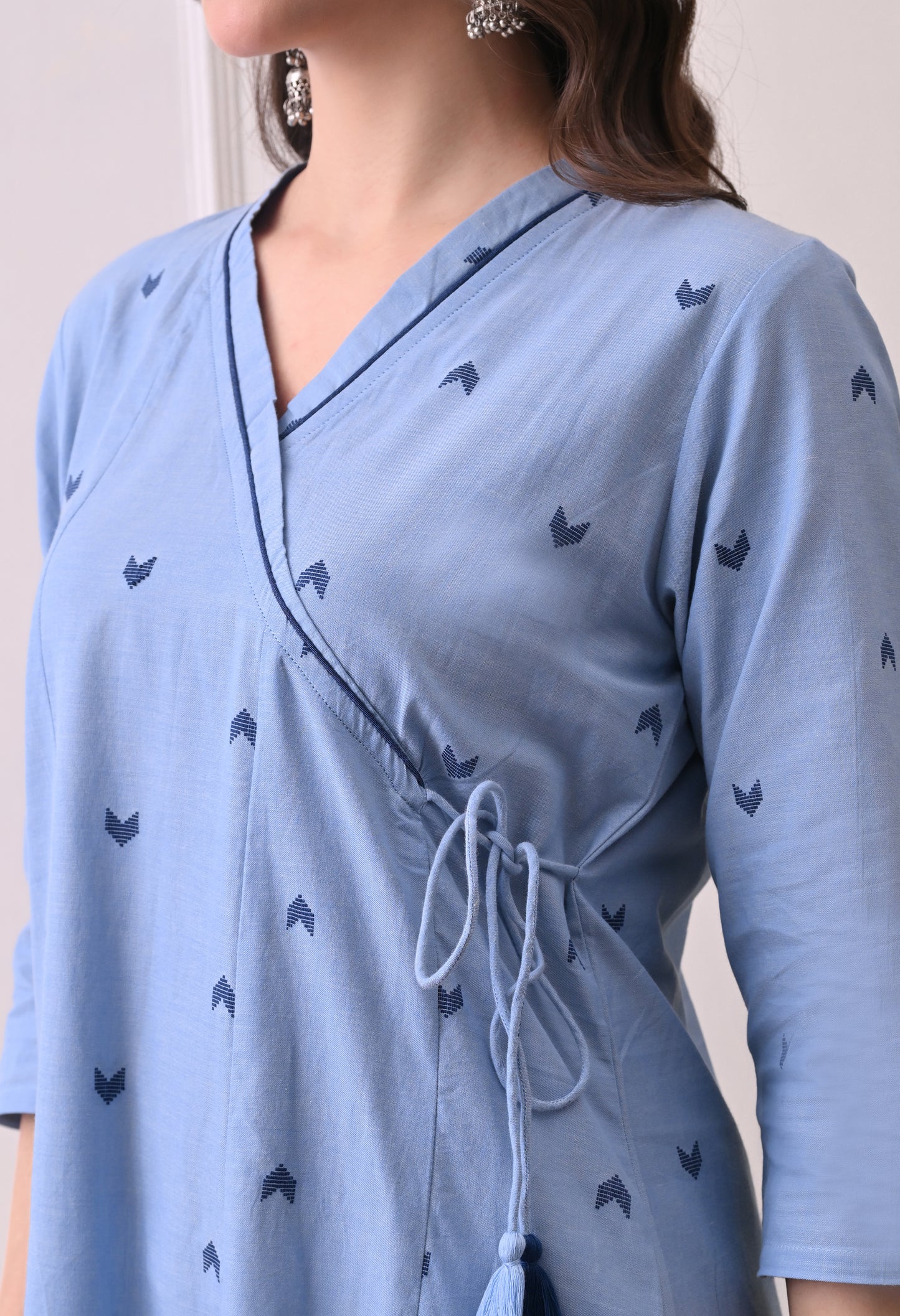 Blue Cotton Kurta