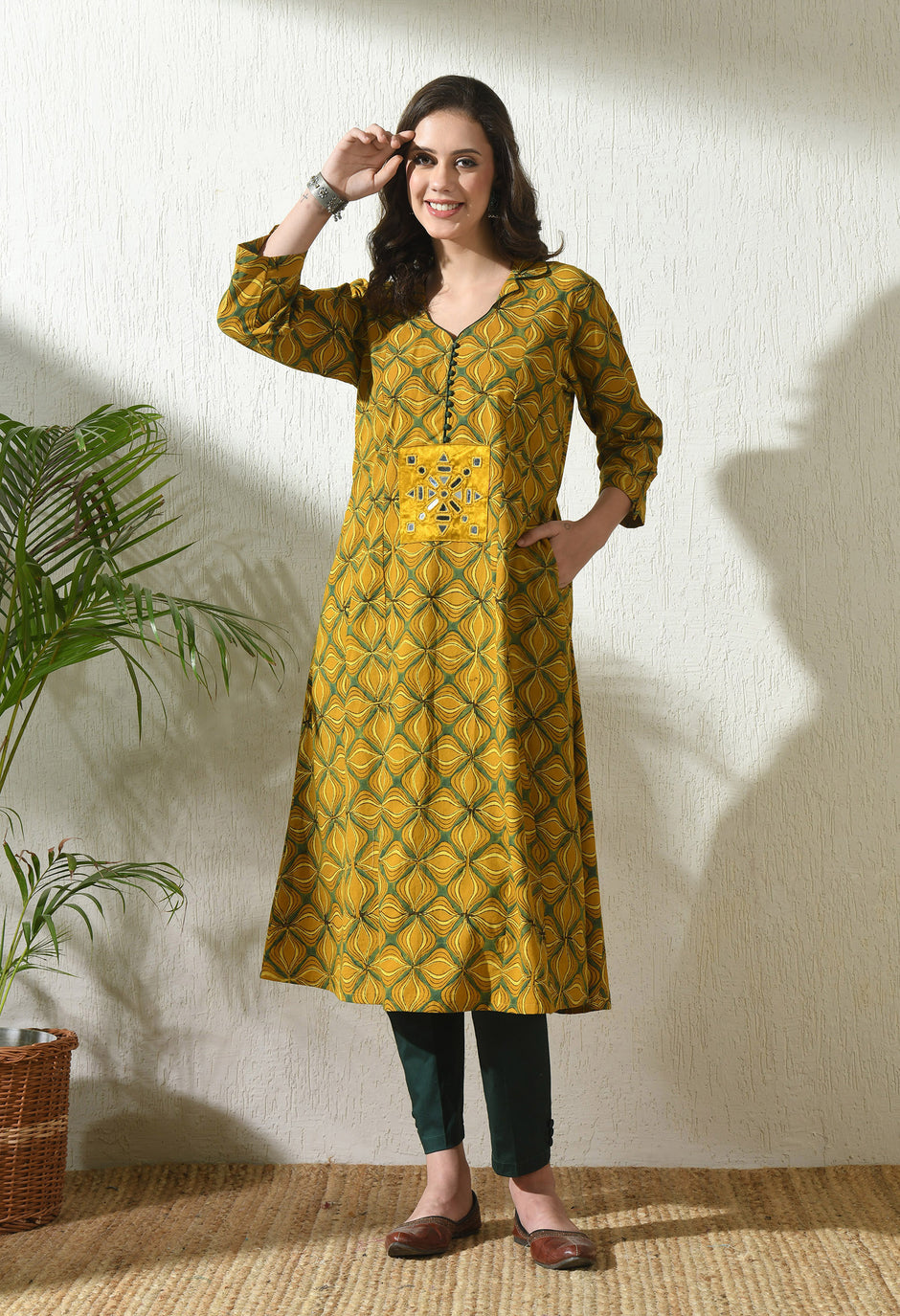 Swara Radiance Ajrakh Kurti