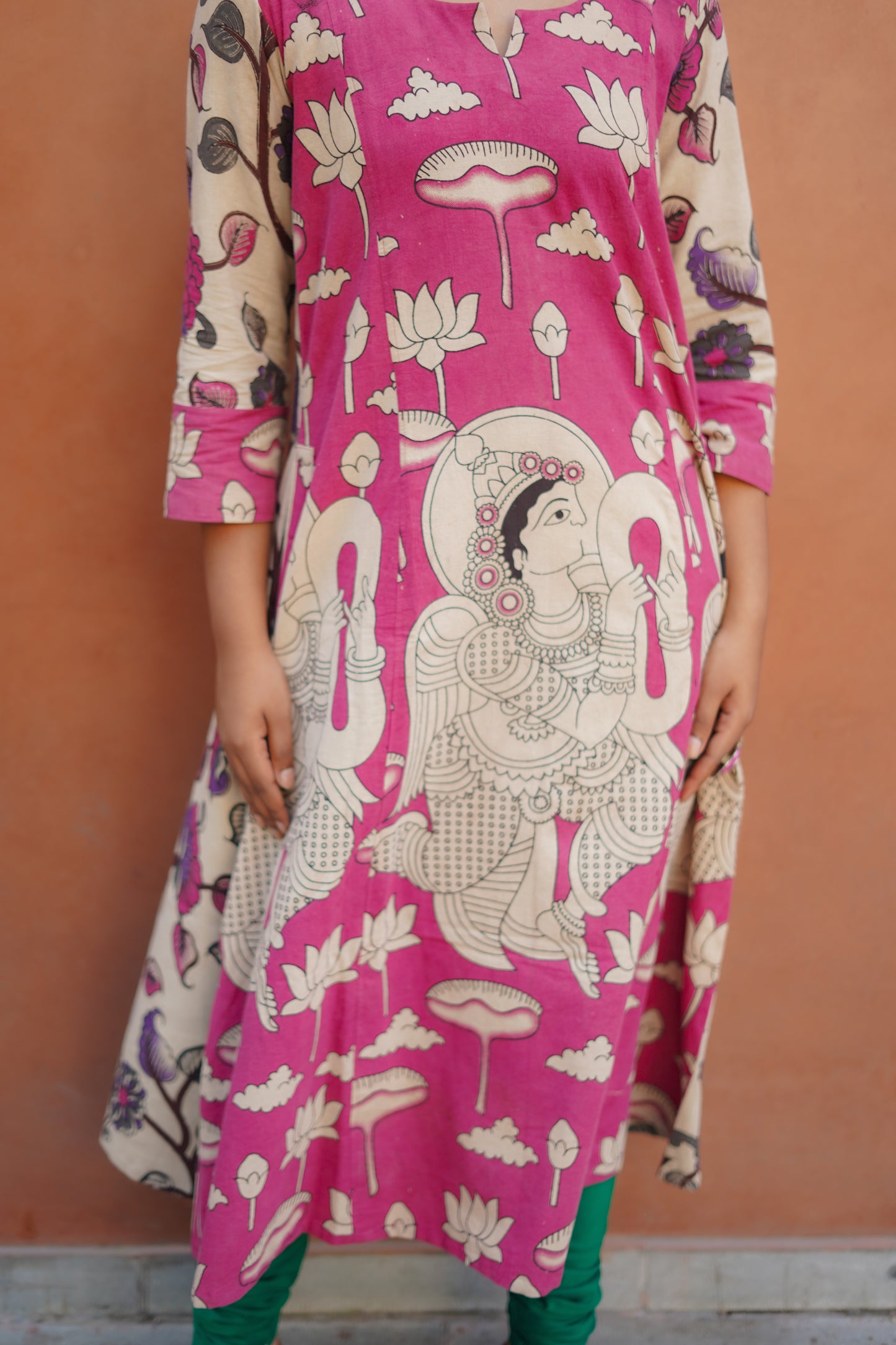 Rani Kalamkari Cotton Kurta